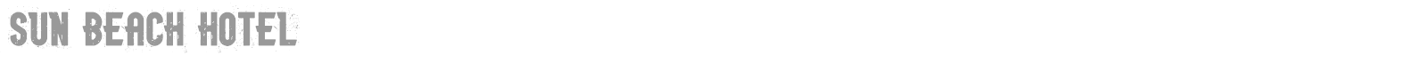 Sun Beach Hotel font preview